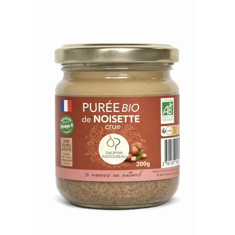 Purée BIO de noisette crue